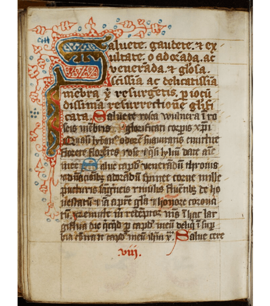 Easter Prayer Book, Royal Library Copenhagen, Denmark, Ms GKS 3452 8°, fol. 62v.